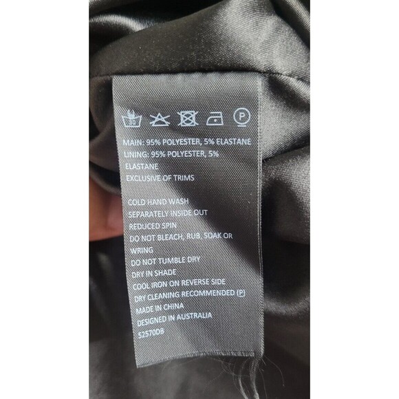 Bardot Women's Black Kristen Flounce Ruffle Hem Midi Cocktail Dress Sz 8 NWOT - Picture 4 of 8